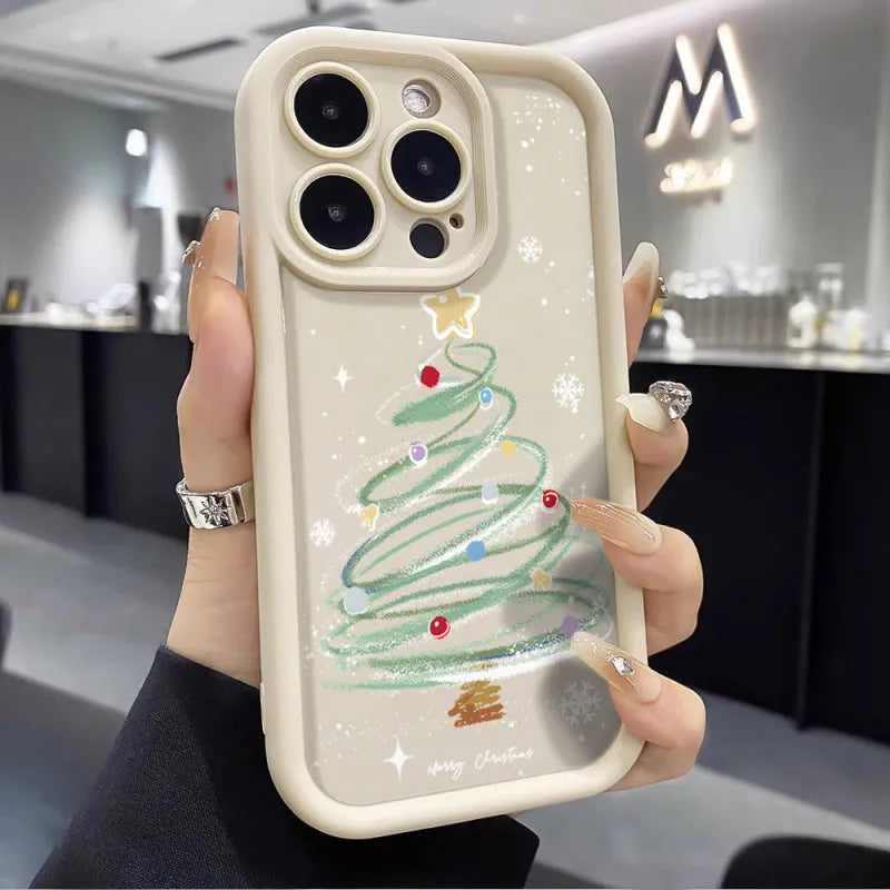 Christmas Tree Phone Case Silicone Soft Case