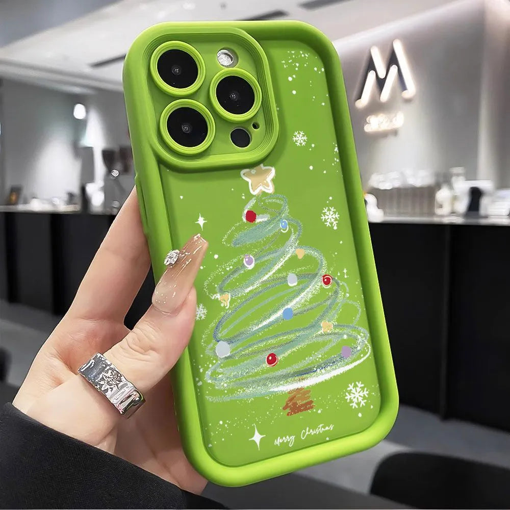 Christmas Tree Phone Case Silicone Soft Case