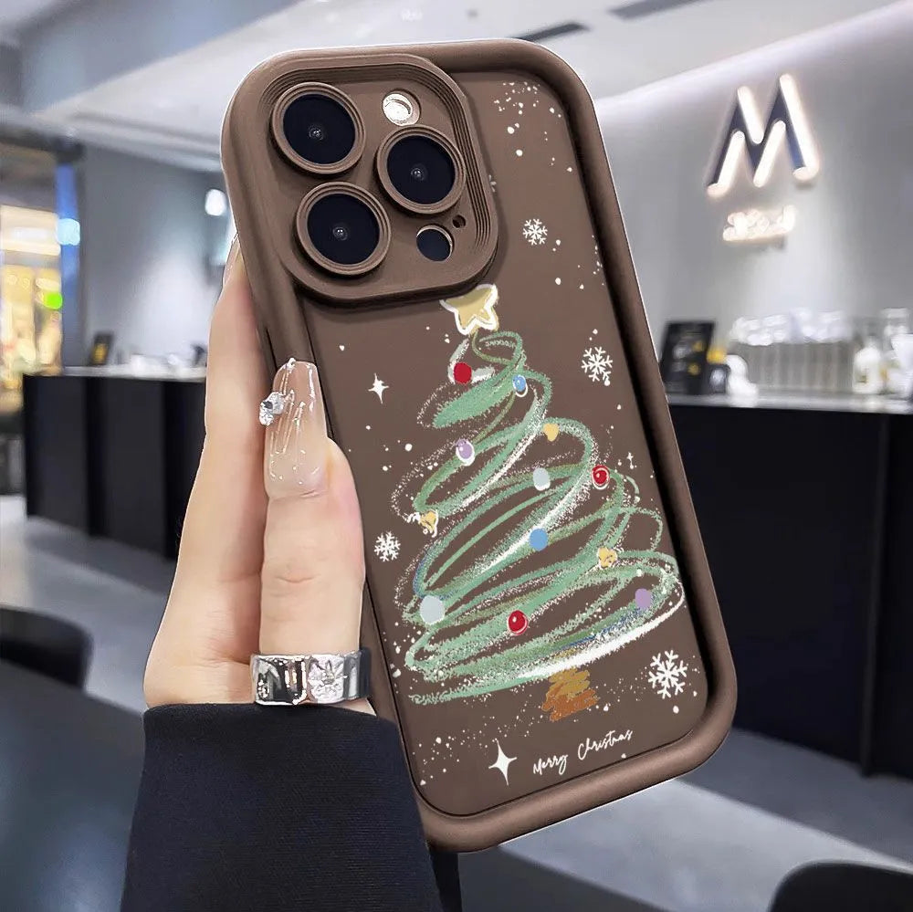 Christmas Tree Phone Case Silicone Soft Case