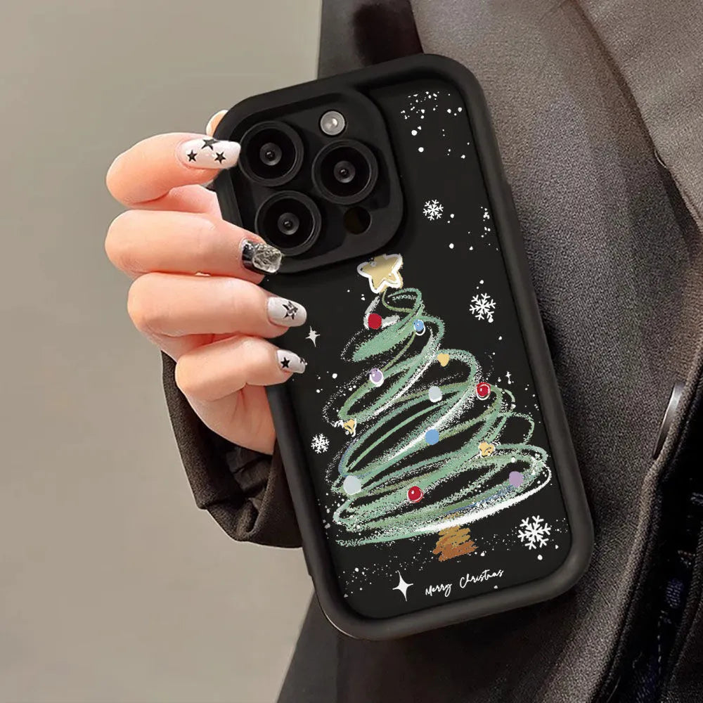 Christmas Tree Phone Case Silicone Soft Case